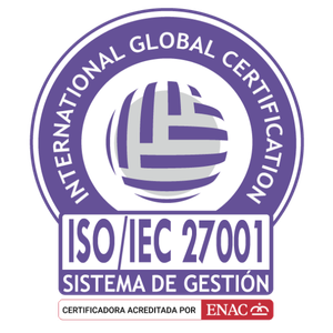 ISO 27001 information security certification badge